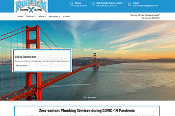 plumbing hvac website developers